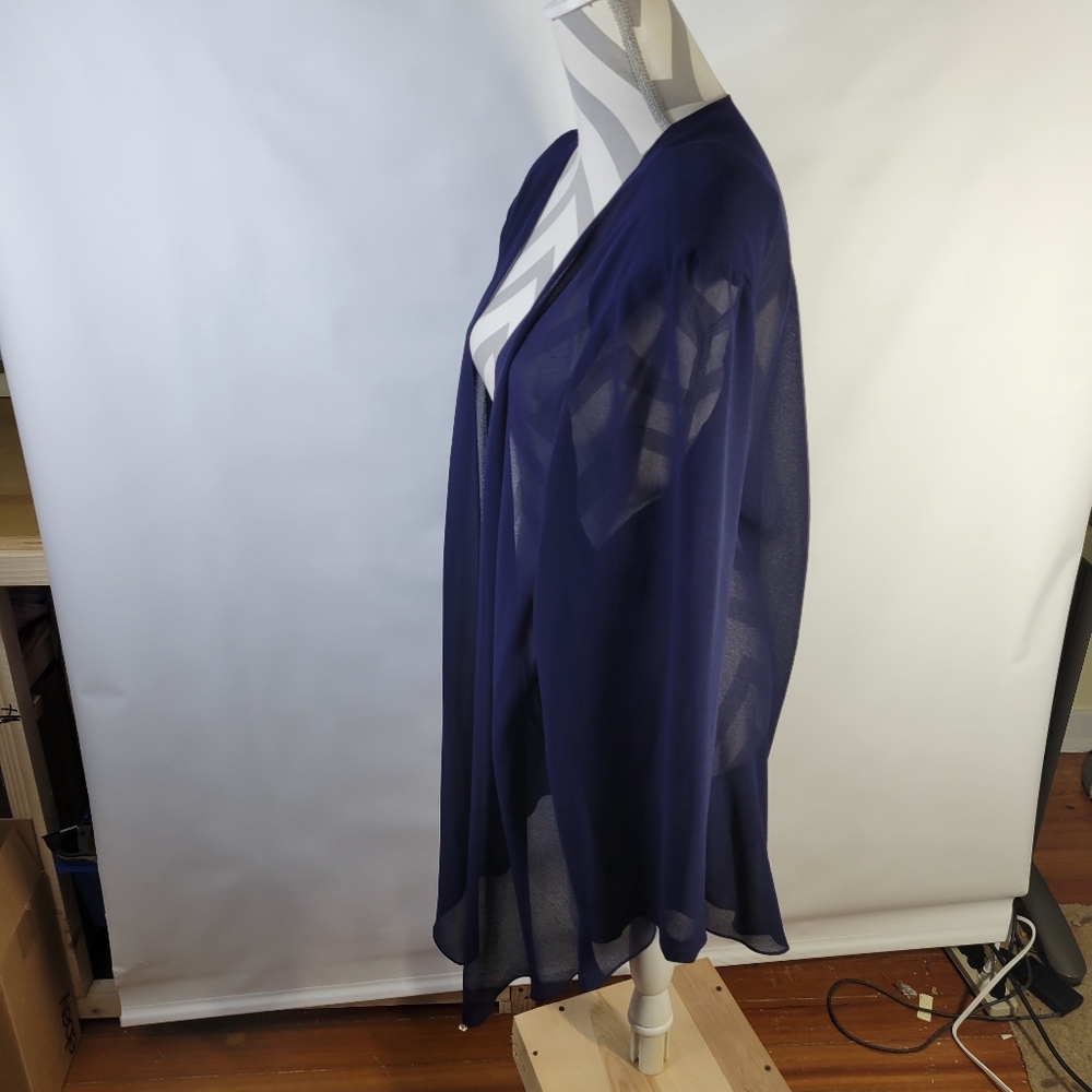 Vntg Cattiva New York 2 Piece Dress USA Made Tiered Tank Sheer Jacket No Size - Picture 8 of 13